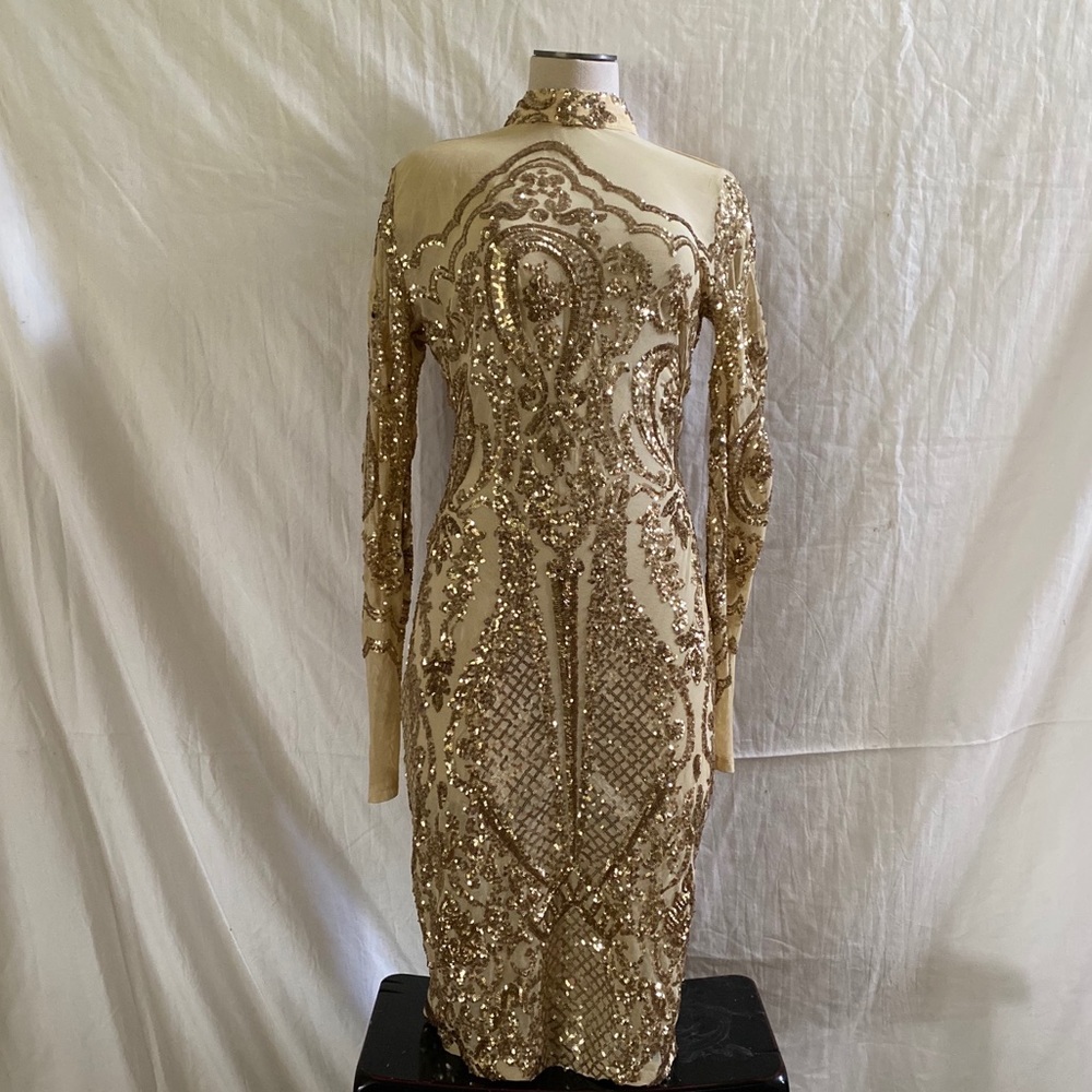 Birthday queen Gold dress